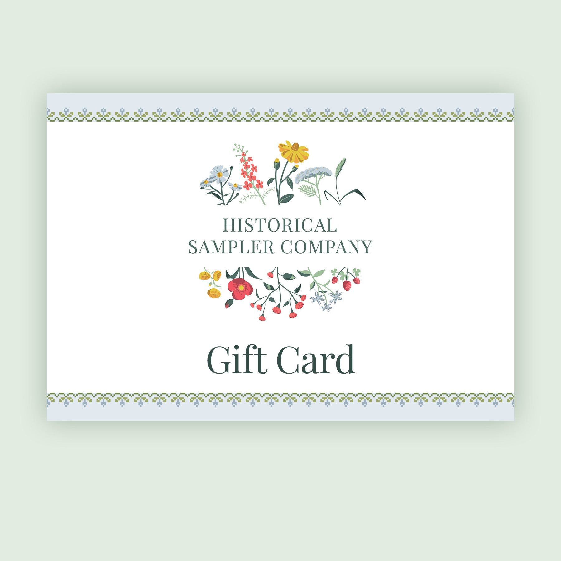 Historical Sampler Company Gift Card